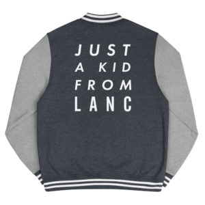 Just a Kid From Lanc Men's Letterman Jacket
